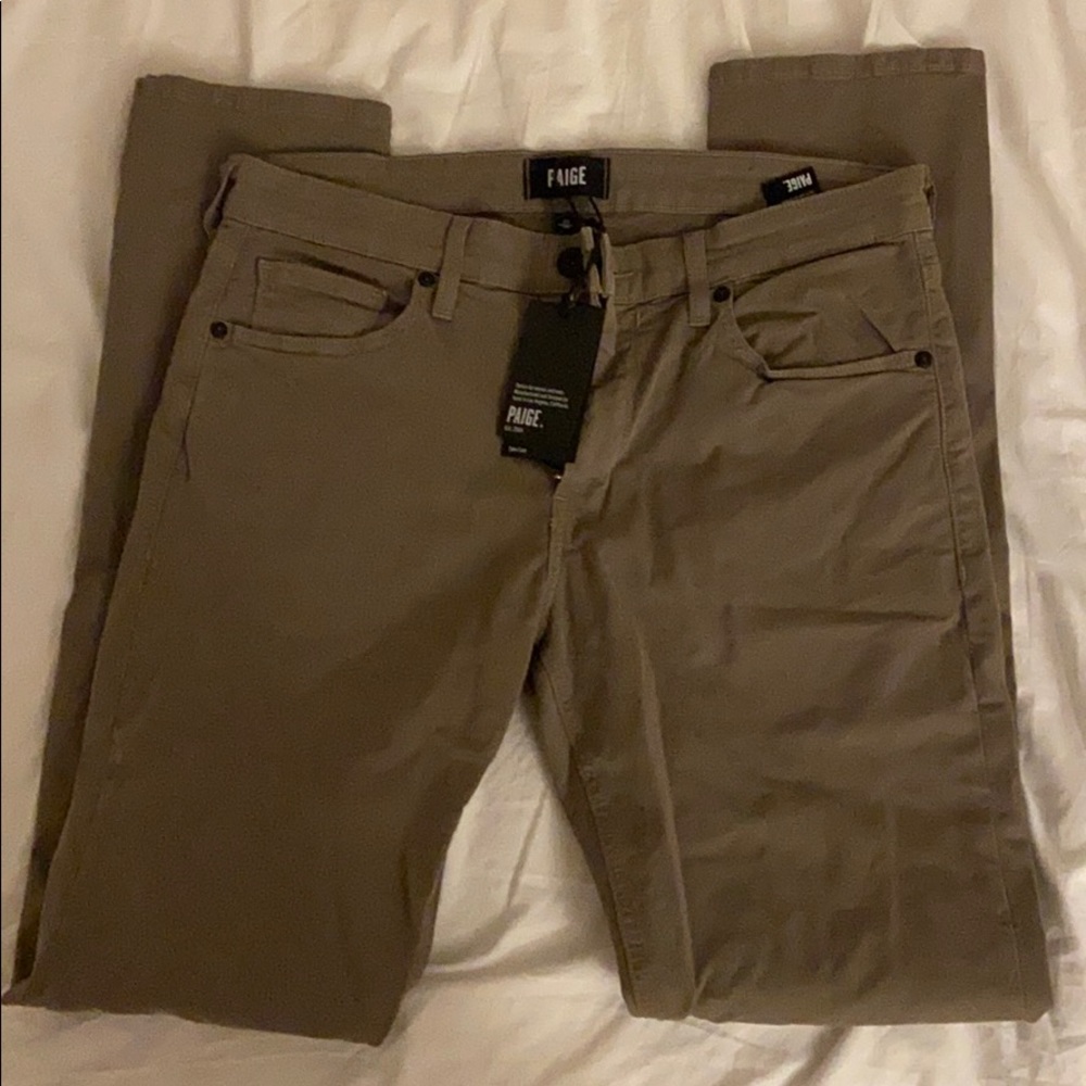 Paige Tan Work Pants